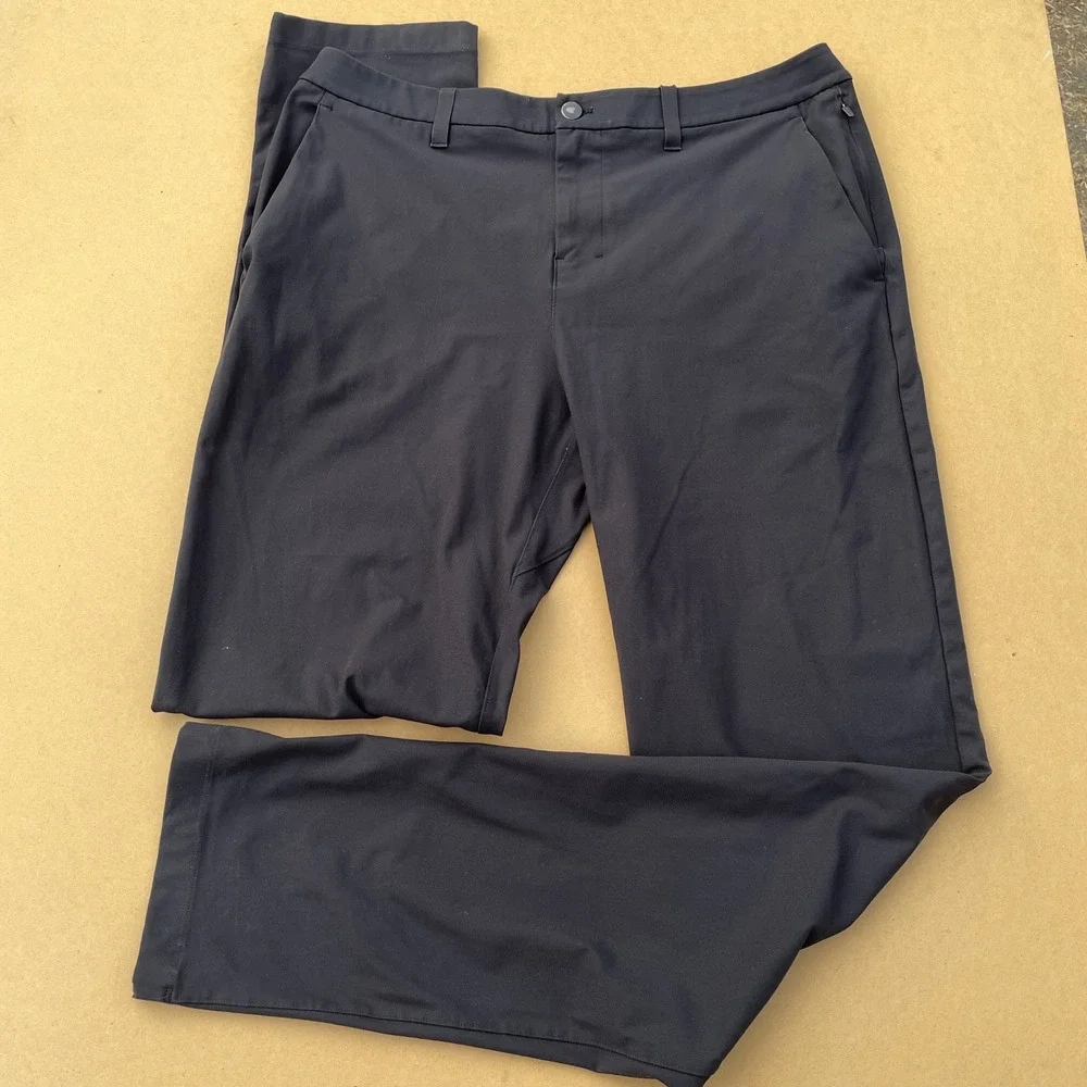 Lululemon Commission ABC Pants Men 34 Black Golf Office  Warpstreme LM5AR4T